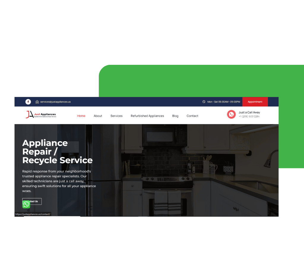 Just Appliances Portfolio Showcase