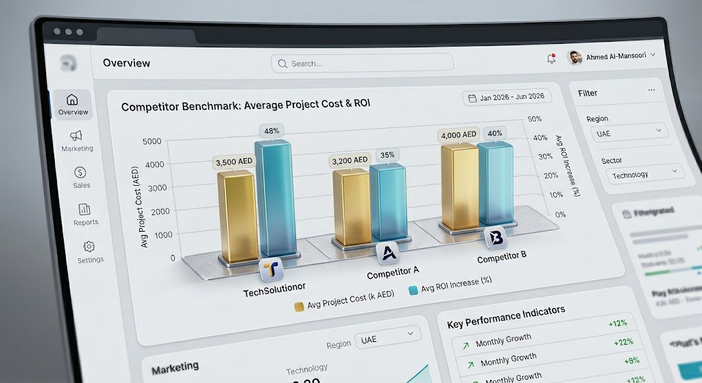 Sample Chart ROI Comparison Between Agencies