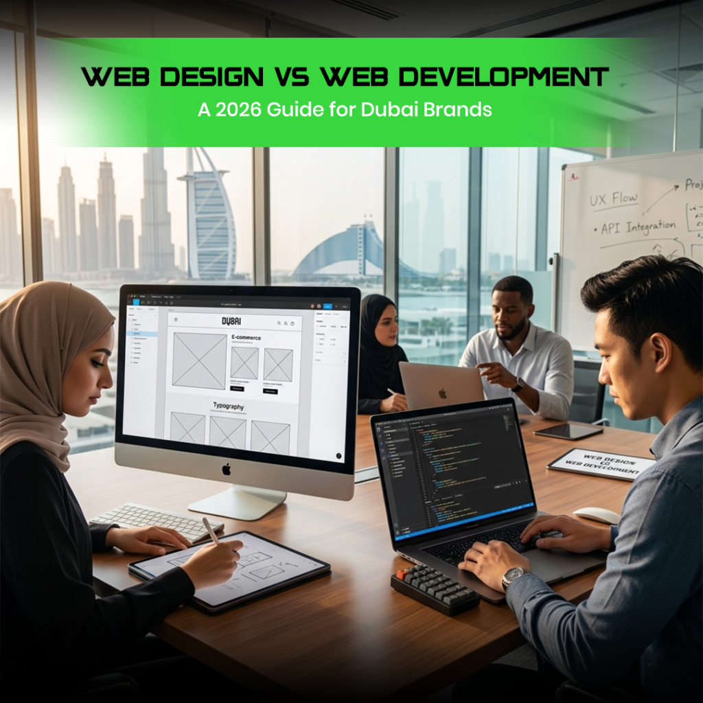 Web Design vs Web Development A 2026 Guide for Dubai Brands