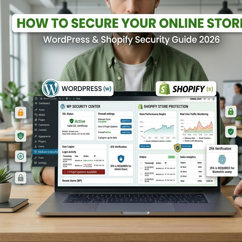 7 Proven Ways to Secure WordPress & Shopify Stores in 2026