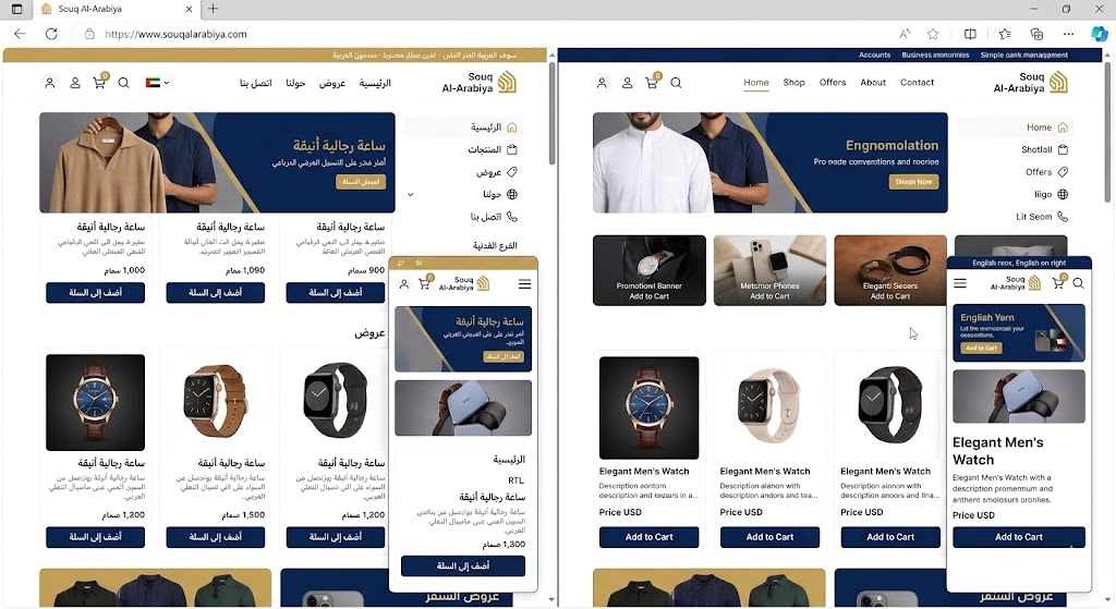 Right-to-Left (RTL) vs Left-to-Right (LTR) Layouts