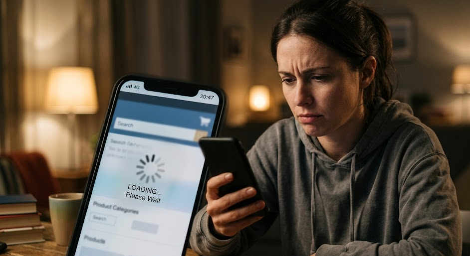 Slow websites Poor mobile experience