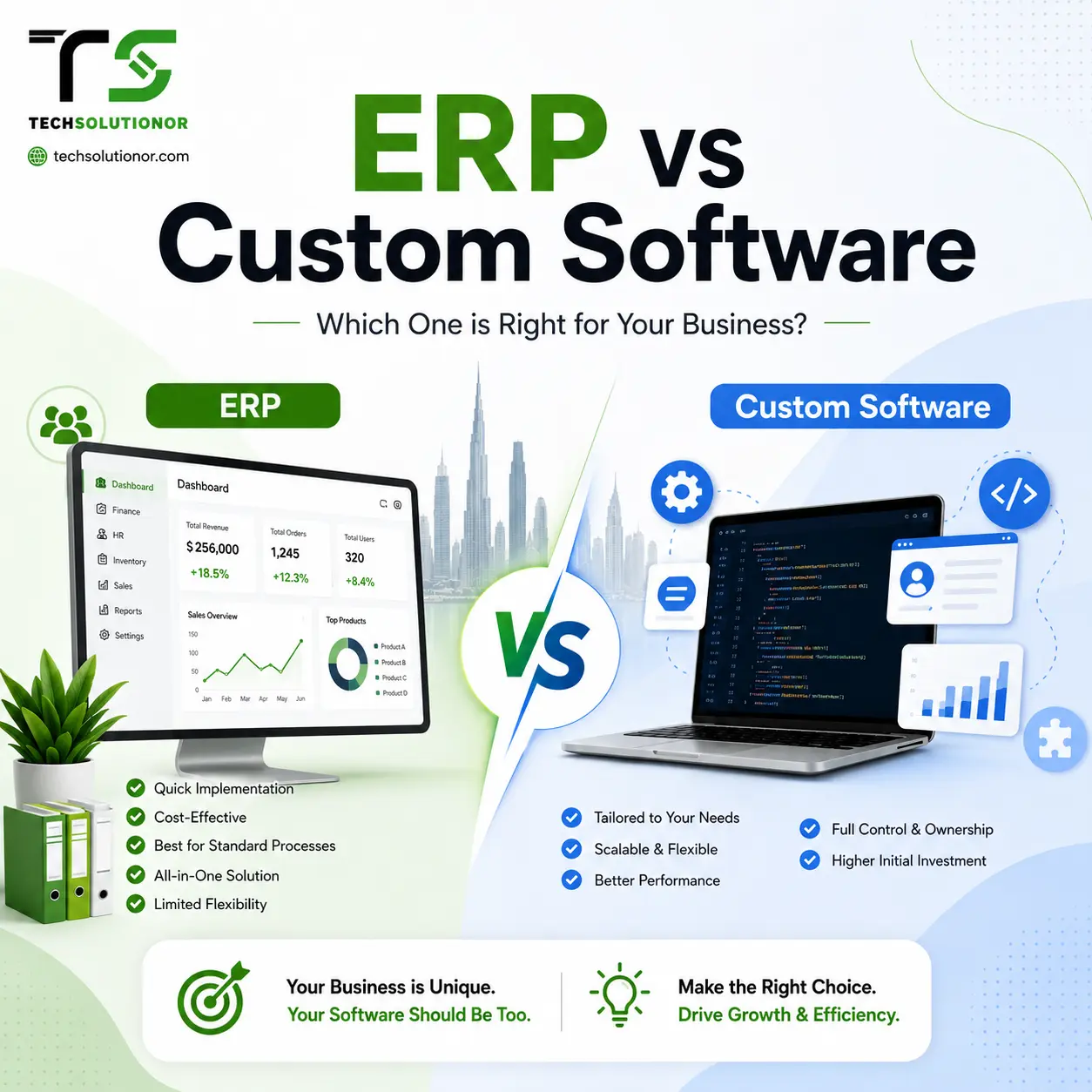ERP vs Custom Software