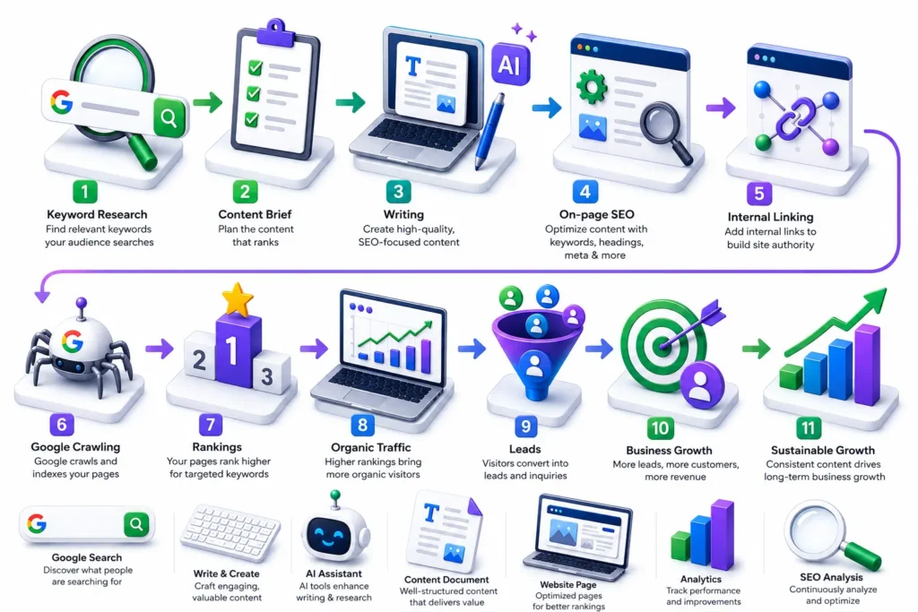How SEO Content Writing Works in Practice