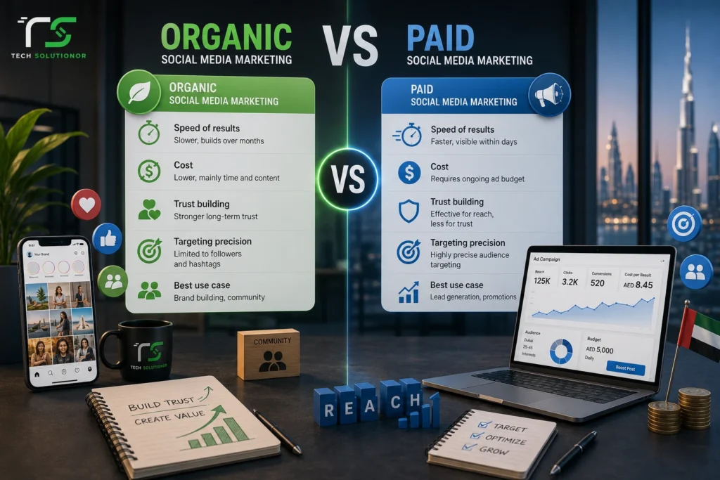 Organic vs Paid Social Media Marketing