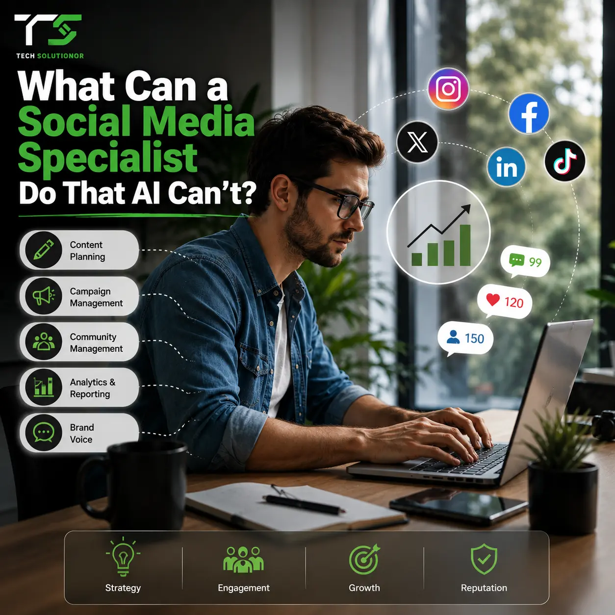 What Can a Social Media Specialist Do That AI Can not